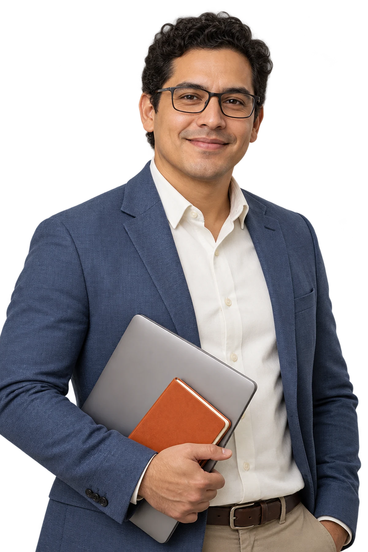 Adrián Monterroso, consultor ficticio; retrato generado con IA